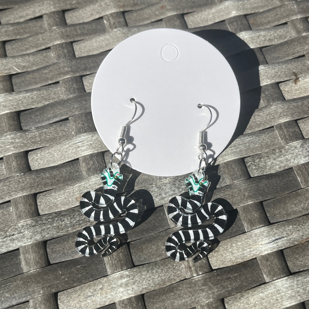 Beetlejuice Sandworm Earrings